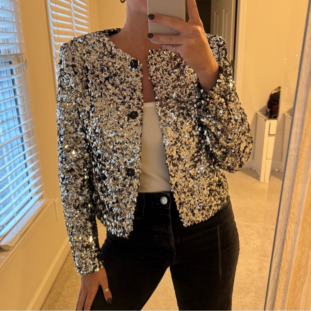Zara sequin jacket